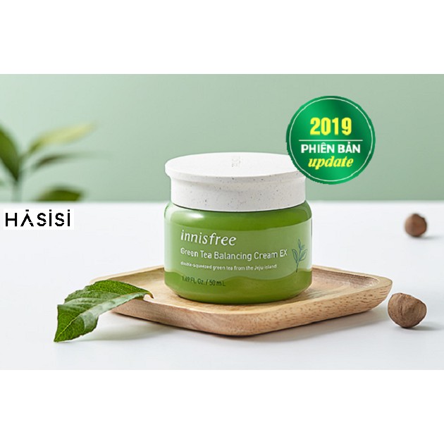 Kem Dưỡng Ẩm Cho Da Nhờn Chiết Xuất Trà Xanh INNISFREE GREEN TEA BALANCING CREAM EX 50ml