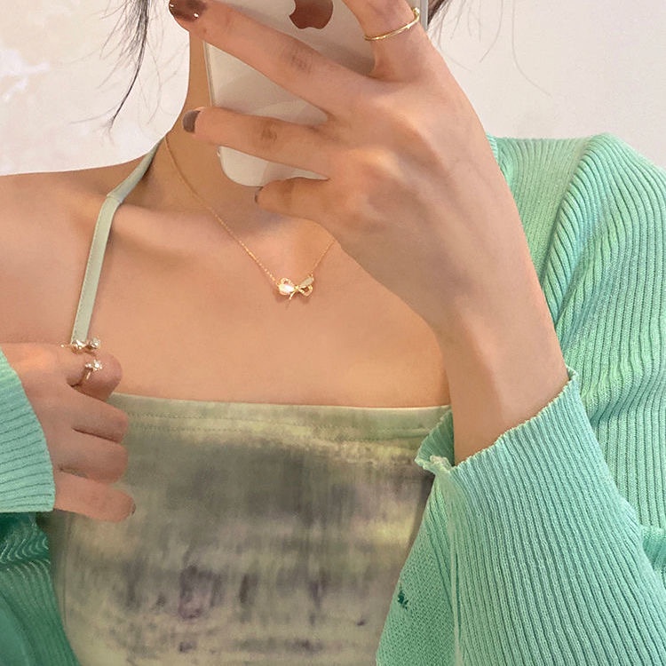 Vòng cổ Mặt Nơ Mùa Hè Mới