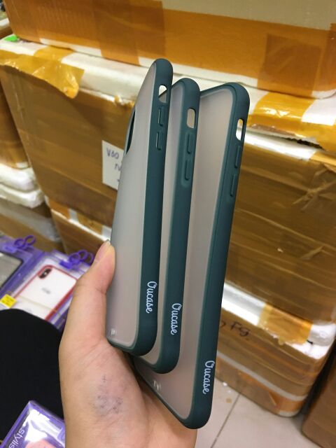 Ốp lưng Ou case nhám viền màu iphone 7 plus/8 plus