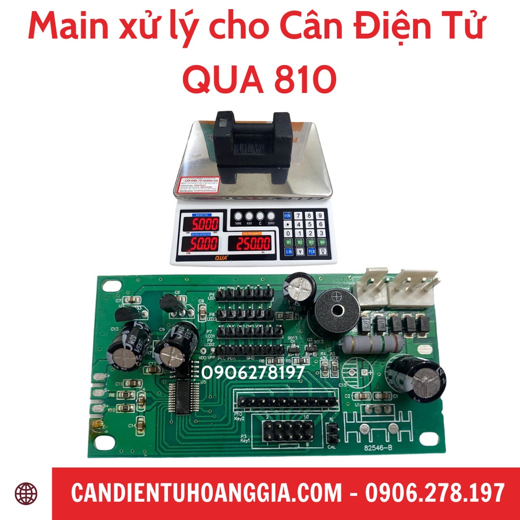 Main cân tính tiền điện tử QUA 832,QUA 835,QUA 910, QUA 810, QUA Q1, QUA Q2