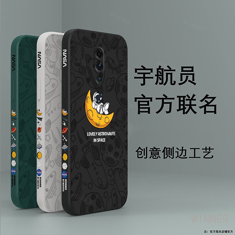 Ốp Lưng oppo Reno6Z Reno2F Reno2 Reno Reno3 A91 Reno5 Reno6 Ốp Điện Thoại Họa Tiết Phi Hành Gia Cho TKR
