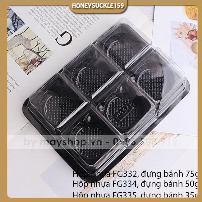 Set 10 hộp đựng 6 bánh trung thu 35g - 75g (FG332, FG334, FG335)