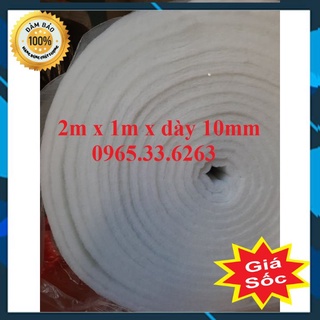 2 mét vuông bông lọc nước bể cá, bông lọc bụi, lọc khí dày 10mm. Bông lọc bể cá, hồ cá, bể thủy sinh