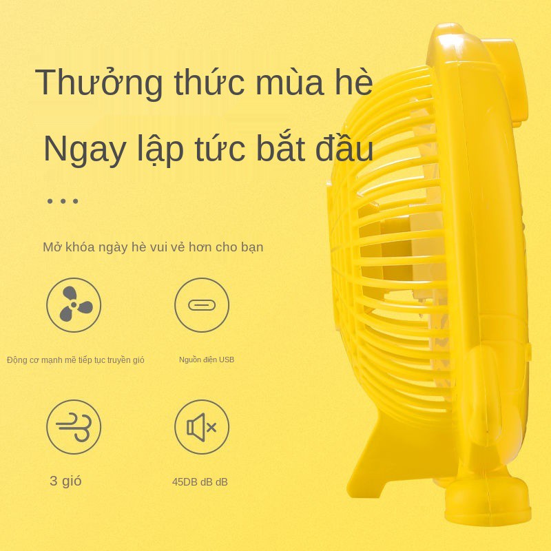 Quạt & Máy nóng lạnh﹉Quạt điện hoạt hình, để bàn, ký túc xá sinh viên, mini, giường câm, gia đình, văn phòng