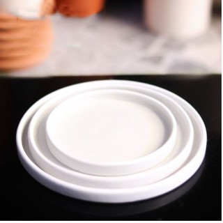 Khay đế đĩa lót chậu sứ cho cây để bàn hình tròn nhiều size