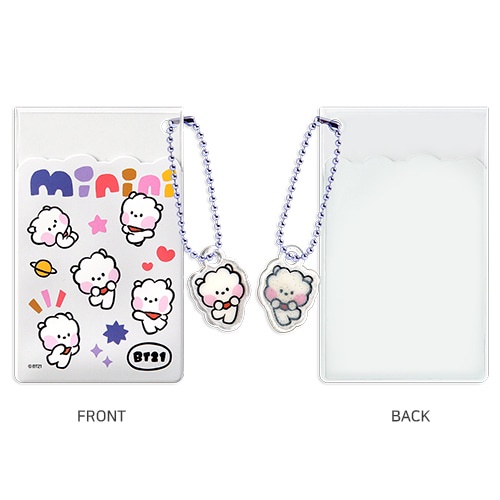 MONOPOLY LINE FRIENDS BT21 MININI LEAR CARD POCKET TÚI TRONG ĐỰNG CARD CÓ DÂY ĐEO BT21 MININI