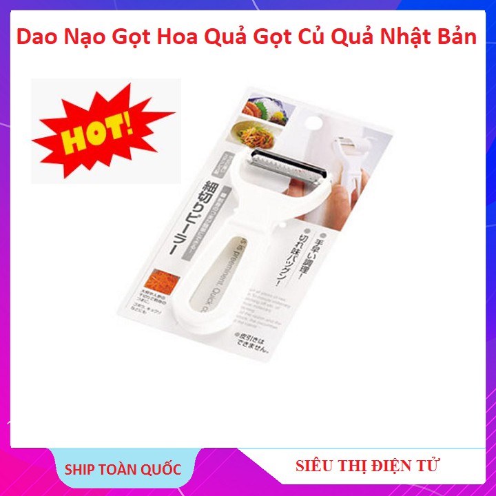 Dụng Cụ Bào Sợi Rau Củ, Nạo Gọt Củ Quả Tiện Lợi, Lưỡi Inox Cao Cấp - Nhật Bản