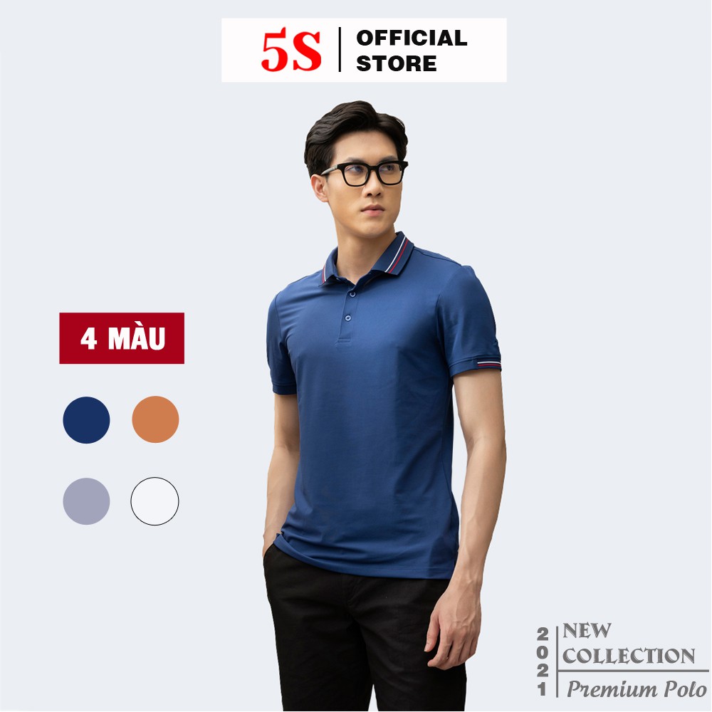 [Mã FAMALLT5 giảm 15% đơn 150K] Áo Polo Nam 5S (4 màu), Chất Liệu Coolmax Siêu Mát, Co Giãn 4 Chiều (APC21013-05)