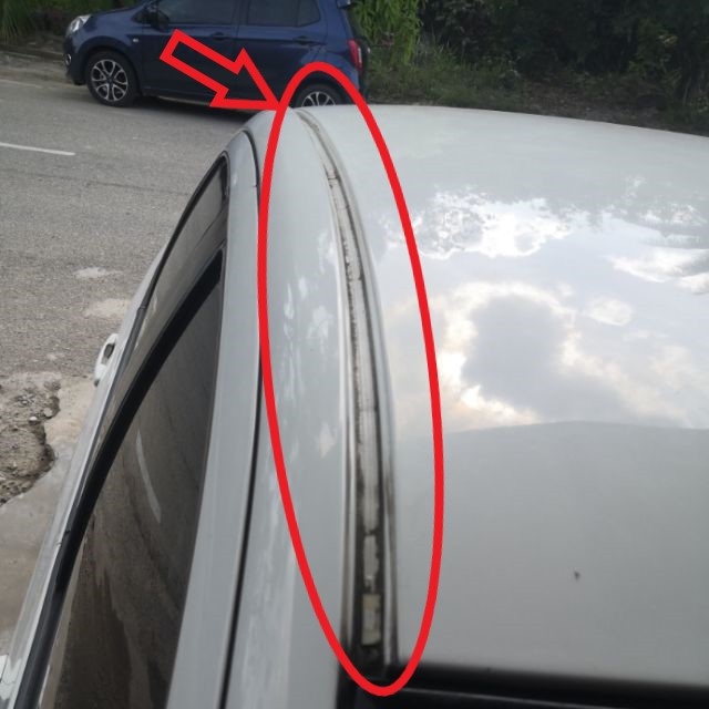 Nẹp nóc xe Toyota Vios 2014 - 2018