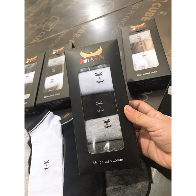 Hộp 5 Đôi Tất Nam Kháng Khuẩn Hot trend giá tốt