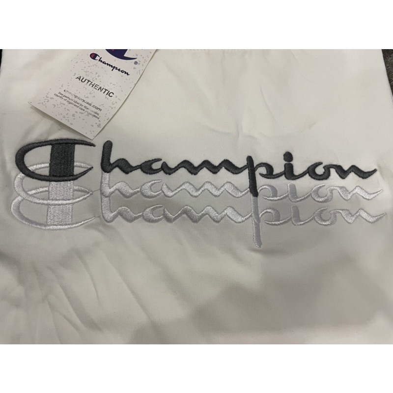 Áo Thun Cham.Pi.On Unisex Chất Cotton 100% Thêu 3 Hàng Chữ Đen/Trắng/Hồng/Xanh