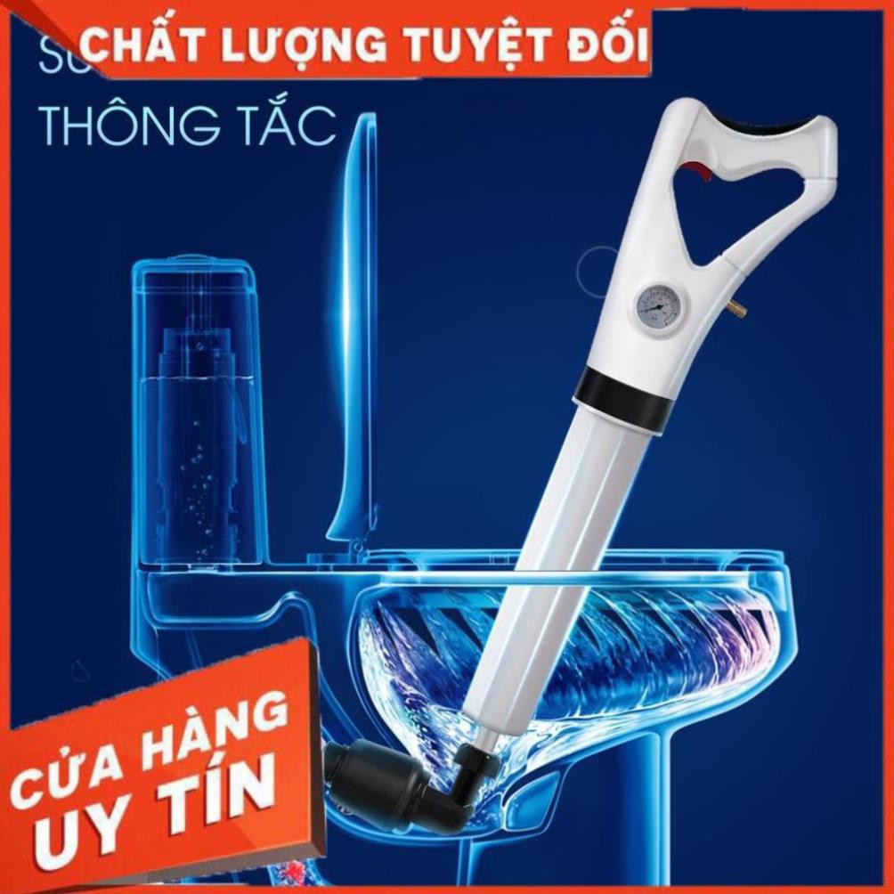 Súng Thông Tắc Bồn Cầu, Bồn Rửa Chén, Dụng Cụ Thông Cống, Bồn Rửa Mặt, Áp Suất Nén Tới 8kg Tiện Lợi Nhanh Chóng