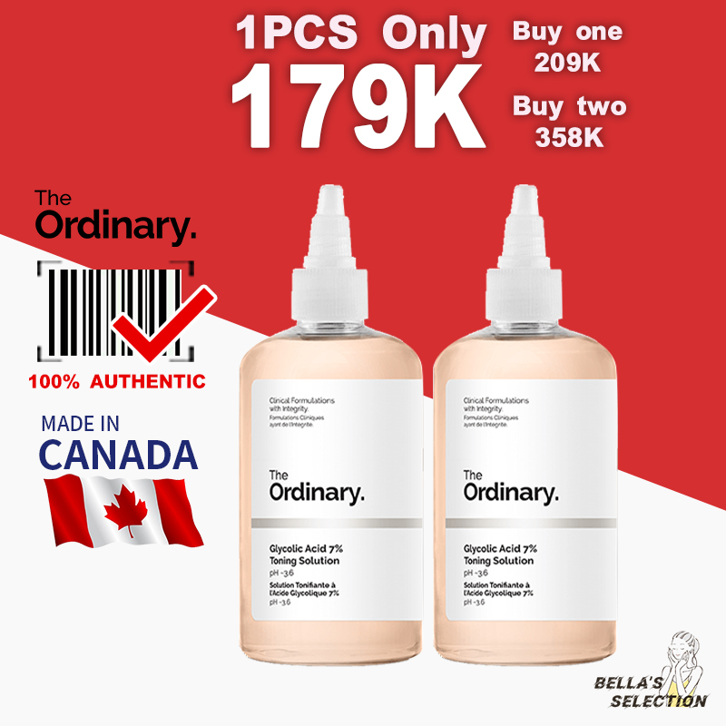 Toner tẩy da chết làm sạch Glycolic Acid 7% Toning Solution - The Ordinary