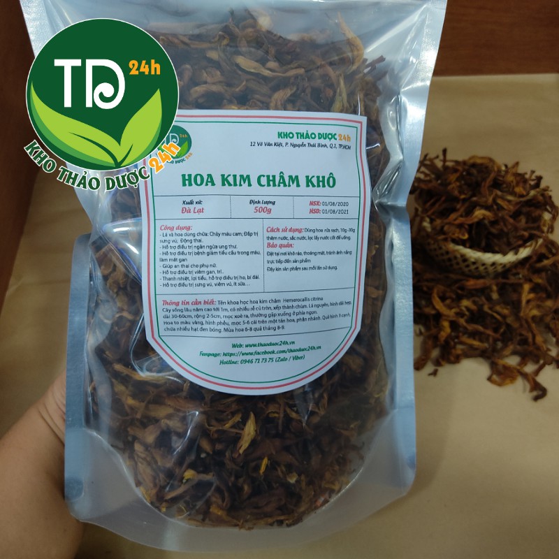 [500 gram] Hoa kim châm khô làm đẹp da| Kho thảo dược 24h