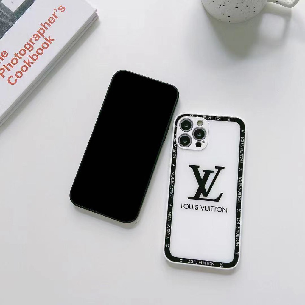 Ốp điện thoại in logo LV cho iPhone 13ProMax 13 13pro 11ProMax 11 7 8 SE 7plus 8plus X XS XR XSMAX 12 12Pro 12ProMax