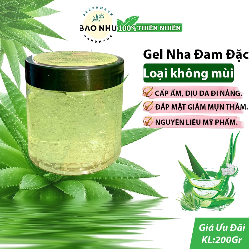 Gel tinh chất nước nha đam không mùi- Nguyên liệu mỹ phẩm thiên nhiên