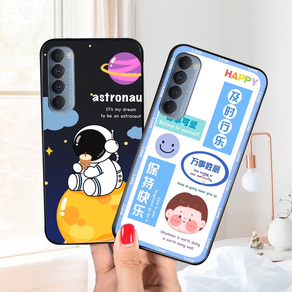 Ốp lưng Oppo RENO 4 / RENO 4 PRO in hình 3D GẤU cute be@r, soda, happy day cực hot ,thời thượng