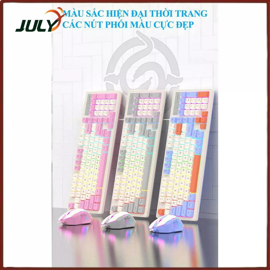 Bộ bàn phím và chuột có dây K-SNAKE KM800 chuyên game thiết kế phím mini size với bản phối màu sắc mới lạ