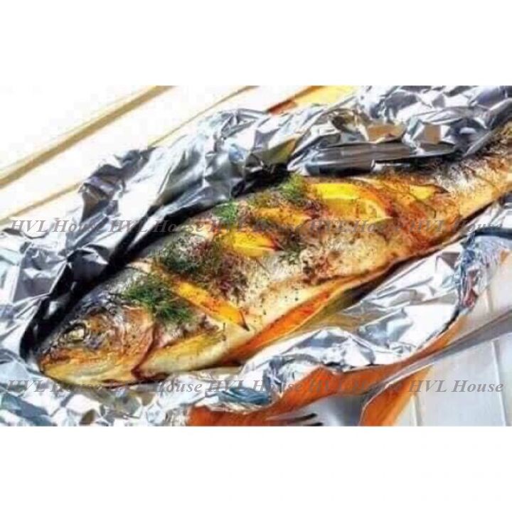 Giấy bạc nướng, bọc thực phẩm OSAKA dùng để nướng thịt, cá, bánh - LOKING