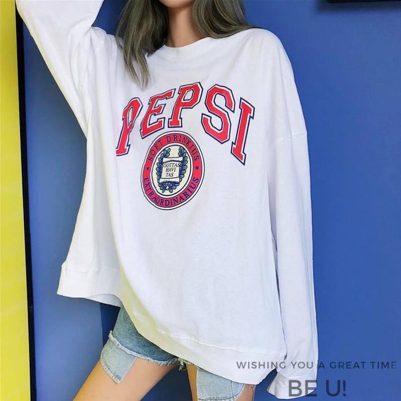 Áo Thun Tay Dài Unisex ULZZANG HQ Freesize loại tốt Pepsi Hot Hit [Kèm ảnh thật]  ྇