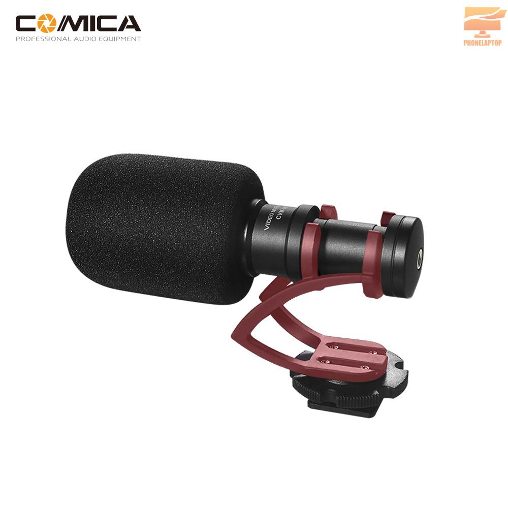 Lapt COMICA CVM-VM10II Full Metal MINI Compact On-Camera Cardioid Directional Video Microphone with Shock-Mount for iPhone Samsung Huawei Smartphones for DJI OSMO for GoPro 3,3+,4,5 for Sony A7RII A7 for Panasonic GH4 GH5 ILDC Cameras