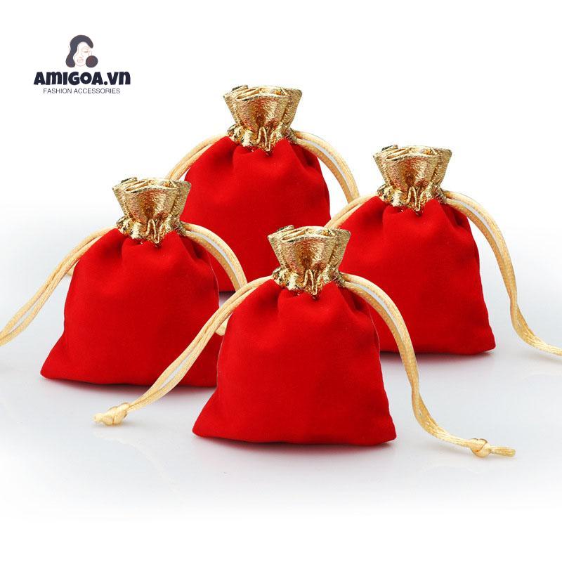 【amigoa.vn】Túi Nỉ Đựng Trang Sức In Họa Tiết Phnom Penh Dễ Thương Thích Hợp Với Mọi Loại Trang Sức