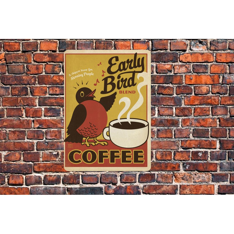 Tranh Thiếc  "Quán Coffee,Cafe" V1