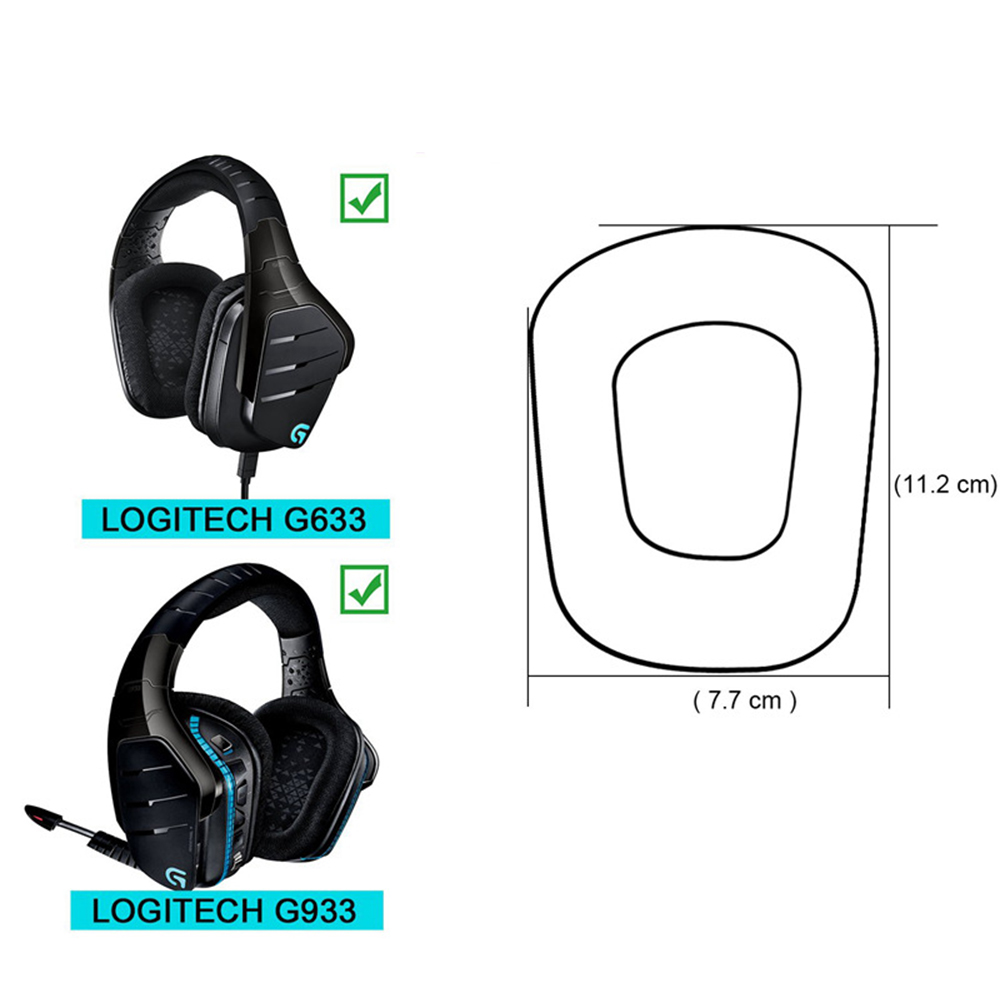 Miếng Đệm Bọc Tai Nghe Logitech G633 G933 Thiết Kế Chuyên Dụng