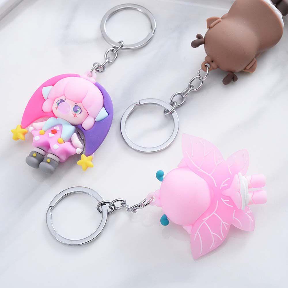 Móc Khóa Hình Cô Gái Thổi Bong Bóng Dễ Thương