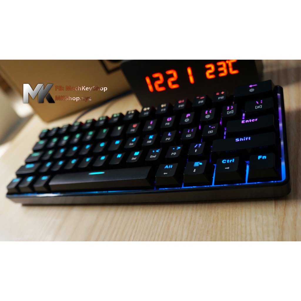 [Mã ELMSHX hoàn 8% xu đơn 500K] Bàn phím cơ GK61 - RGB, Gateron switch quang học | BigBuy360 - bigbuy360.vn
