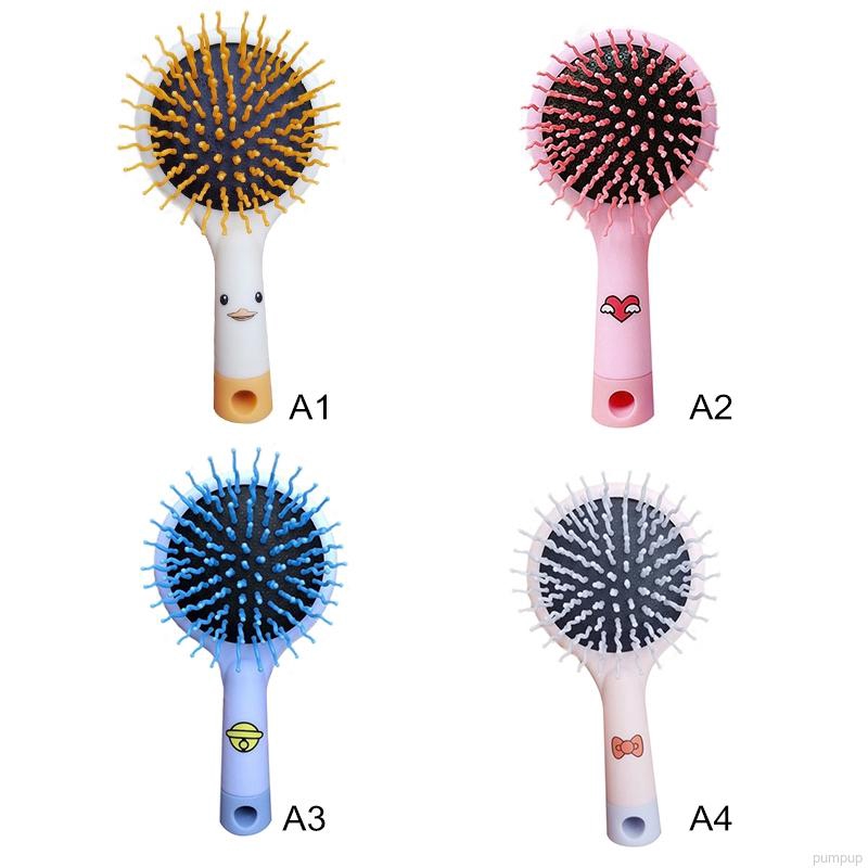 [Hàng mới về] Lược chải tóc thiết kế đệm khí massage dễ thương kèm gương tiện lợi | BigBuy360 - bigbuy360.vn