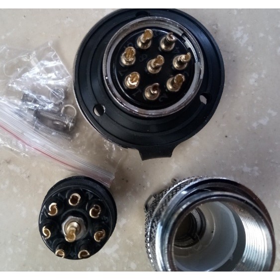 Bộ Giắc Cắm Đực Và Cái M25 2, 3, 4, 5, 6, 7, 8, 10, 12 Chân
