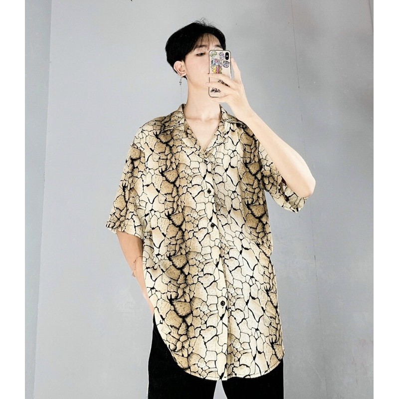 ÁO SƠMI LỤA CỔ VEST UNISEX (hình chụp thật) | BigBuy360 - bigbuy360.vn