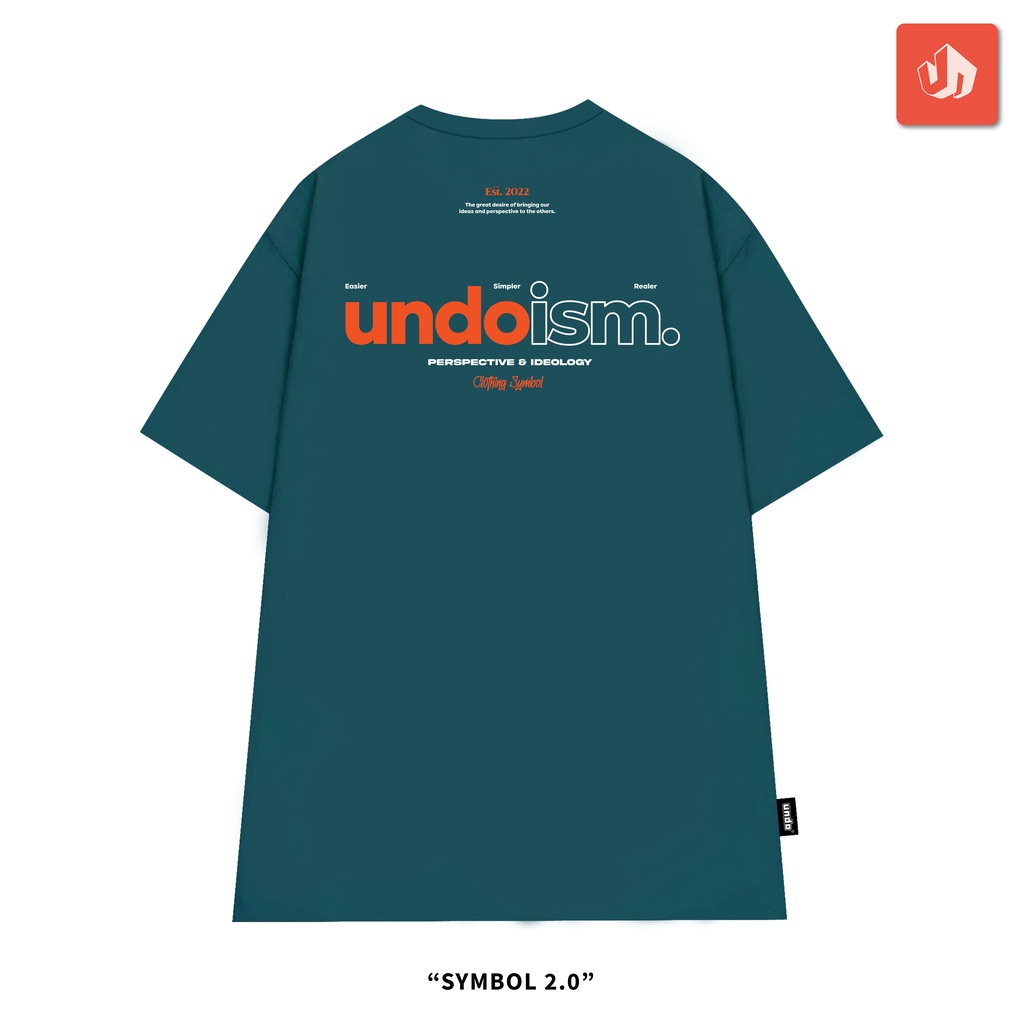 Áo Thun Unisex Undo Symbol 2.0 Màu Dark Teal 100% Premium Cotton - Local Brand Chính Hãng