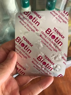Viên uống mọc tóc biotin tenmax( có ảnh thật sau sử dụng)