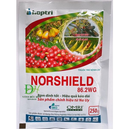 Norshield 86.2WG gói 250gr- Đồng Đỏ Hợp Trí - NHẬP KHẨU TỪ NAUY- thán thư, rỉ sắt, cháy bìa lá