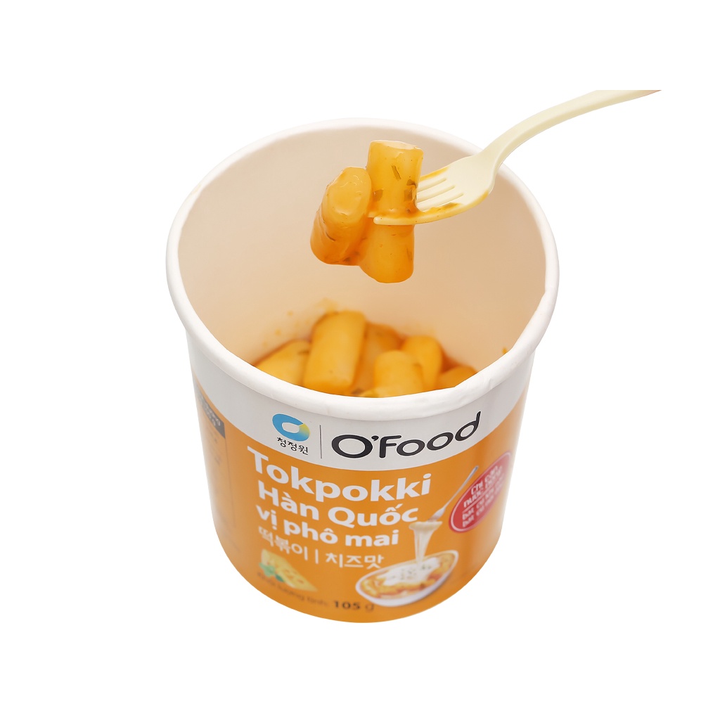 Bánh gạo tokbokki O'food vị phô mai/ truyền thống ly 105g | BigBuy360 - bigbuy360.vn