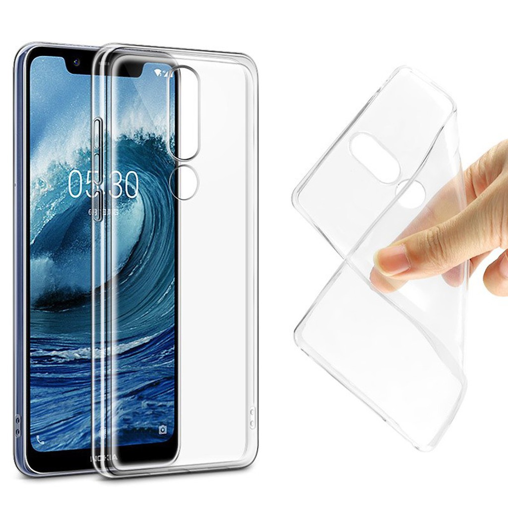 Ốp lưng dẻo hiệu Ultra Thin dành cho Nokia 5.1 Plus / Nokia X5 mỏng 0.6mm