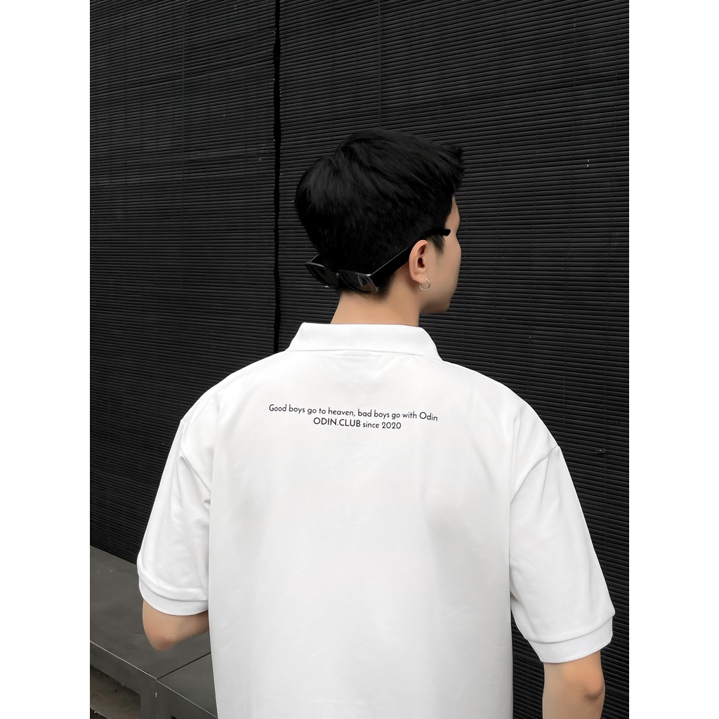 Áo Polo Oversize ODIN CLUB, ÁO PHÔNG CỘC TAY CÓ CỔ FORM RỘNG NAM NỮ ODIN, Local Brand ODIN CLUB