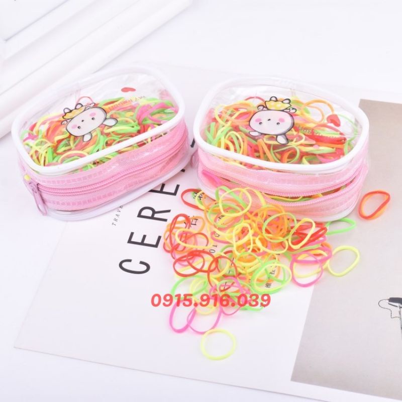 Túi Thun Cột Tóc Size Nhí, Chun Buộc Tóc Bản Nhỏ