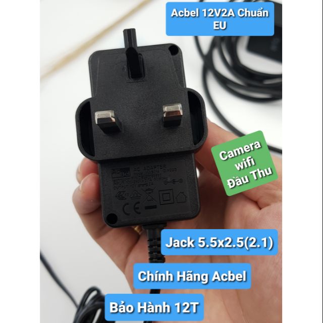 Nguồn Adapter 12V2A 5.5x2.5(2.1) Acbel Chuẩn UK