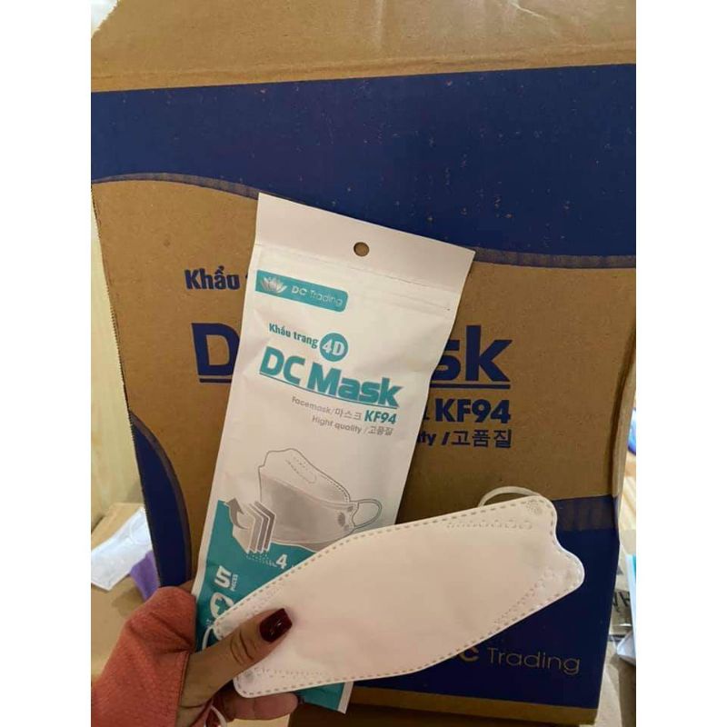 [5 cái] Khẩu trang 4D DC Mask KF94 (giao túi 5 hoặc 10) | BigBuy360 - bigbuy360.vn