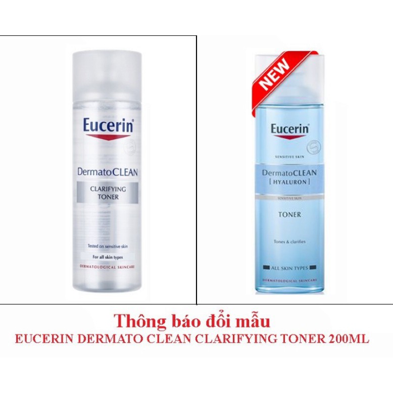 [CHÍNH HÃNG] Combo Eucerin kem chống nắng Sun Fluid Mattifying SPF50+ 50ml & nước tẩy trang da nhạy cảm Dermatoclean Mic