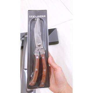 Kéo cắt gà cán gỗ - nội địa nhật bản - seki