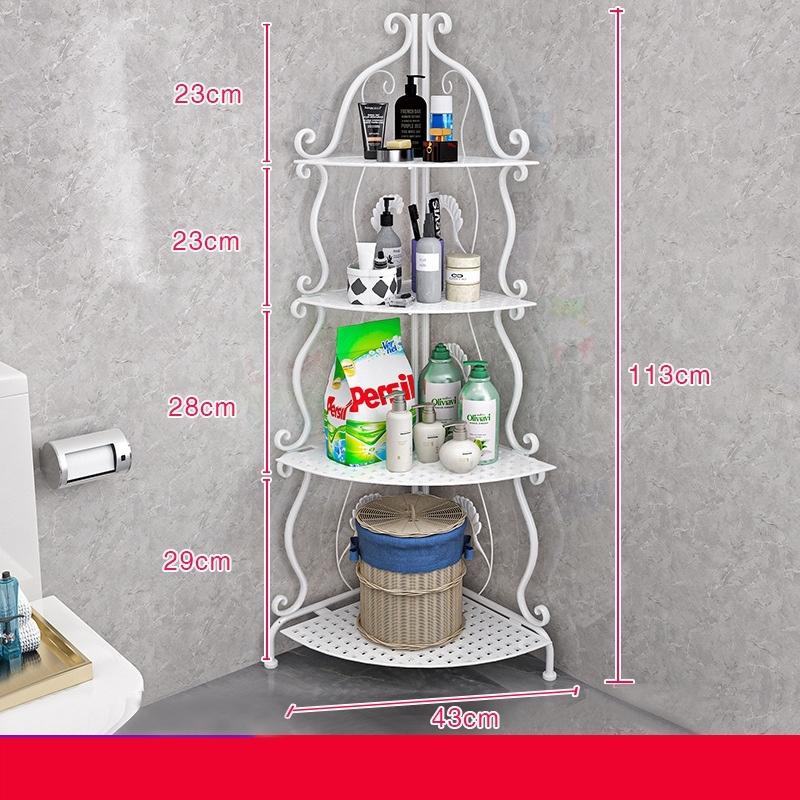 Kệ góc nhà tắm- Kệ để đồ hoa văn góc tường 4 tầng chắc chắn (SP002215) shop phúc yến