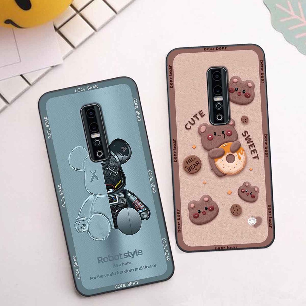 Ốp Vivo V17 Pro bear brick, gấu đáng yêu, dễ thương