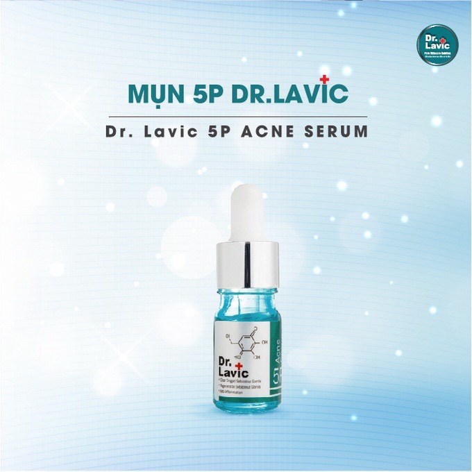 Serum chăm sóc da Dr.Lavic 5P Ance Serum thông tuyến bã tái tạo tuyến bã nhờn loại bỏ mụn công nghệ USA 10ml DR907