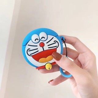 Vỏ case airpods 1. airpods 2 silicon hình chú mèo máy doremon