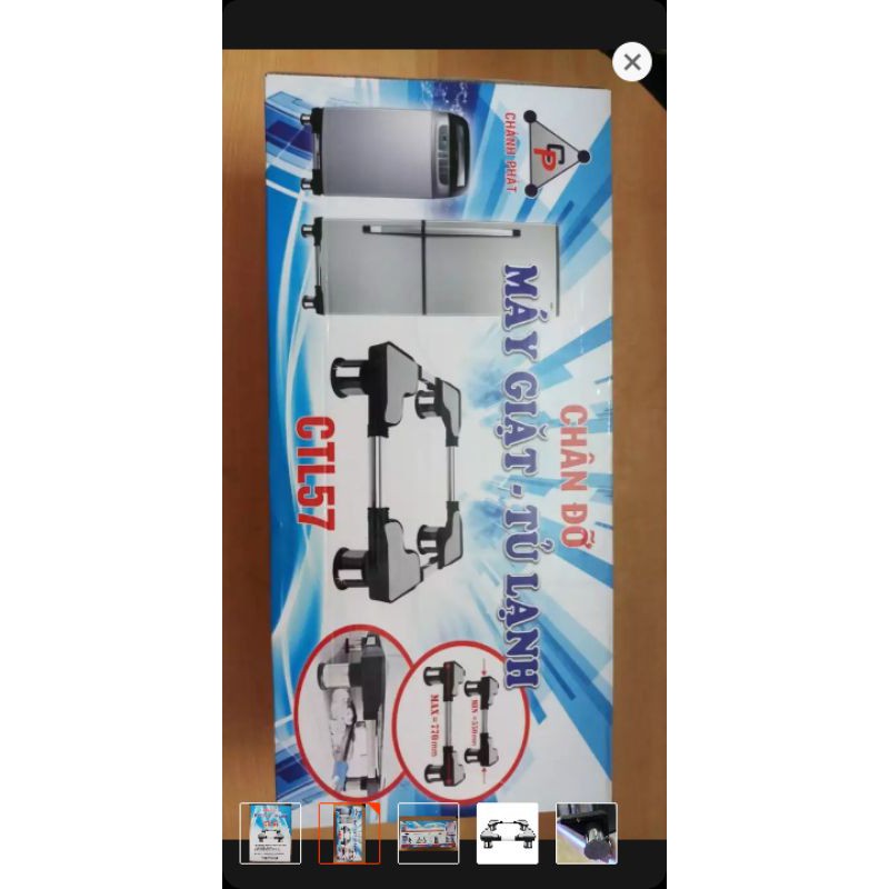 chân đỡ tủ lạnh, máy giặt cỡ lớn CTL57