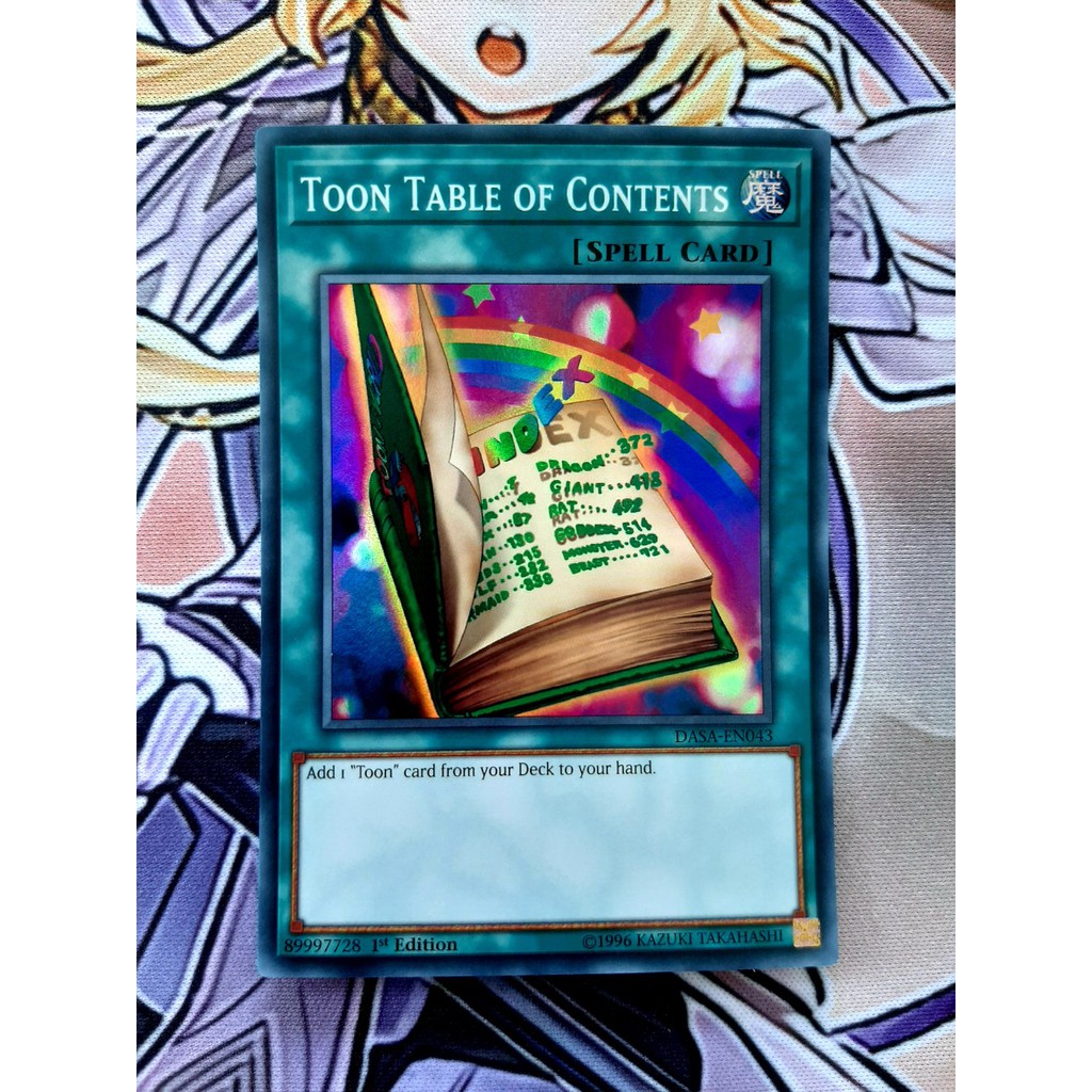 [ĐỖ LẠC SHOP ] THẺ BÀI YUGIOH -SPELL - Toon Table of Contents